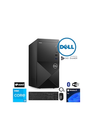 Dell Vostro D32D Core i3 14100 8 GB 1 TB M.2 NVME SSD 24" W11P Masaüstü Bilgisayar