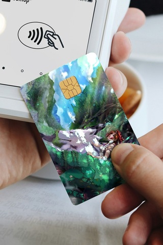 Mononoke Hime Kart Kaplama Sticker 8 Adet Prenses Mononoke Çok Renkli