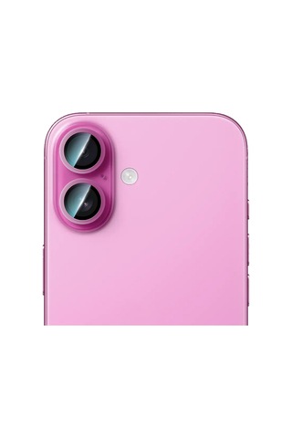 Apple Uyumlu iPhone 16 Plus Caseworld Alloy Two-color Serisi Lens Koruyucu Pembe