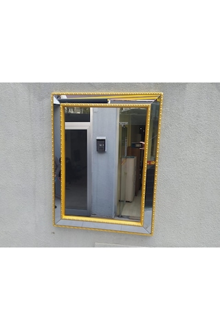 Ayna-Dresuar Motifli Model Parlak Gold Renk Kayın Torna Kutu Içi(486073743) Altın