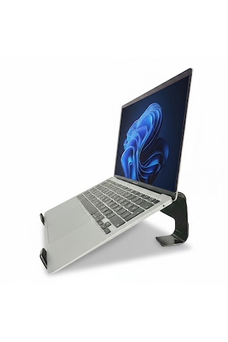 Prexua Fixer Laptop Standı - Notebook Yükseltici Altlık - Metal - Siyah - Fxr4025bl