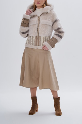 Valmenti Kadın Kürk Bej Mont 616 6602 Bn Kurk Sk24/25 Bej Bej