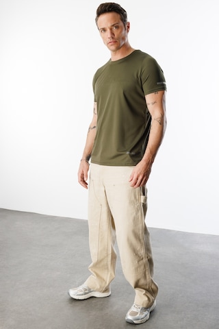 Genius Store Erkek Nem Emici Hızlı Kuruma Atletik Teknik Performans Spor T-shirt Drıfıt-kısakolnew Haki