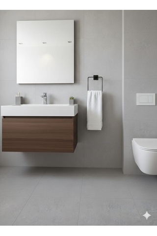 Yapışkanlı Siyah Kare Havluluk Banyo Mutfak Havlu Askılık Siyah
