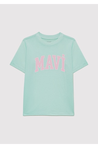 Mavi - Mavi Logo Baskılı Yeşil Tişört 7610109-71643 Yeşil