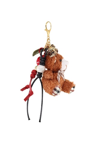 Anahtarlık Çanta Charm. Ayna Süsü.çanta Aksesuarı.anahtarlık Peluş Ayıcık Örme Ip Kiraz Çanta Charmı