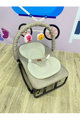 Turhan Bebe Çift Taraflı Sallanan Cibinlikli Oyuncaklı Ana Dizi Beşik