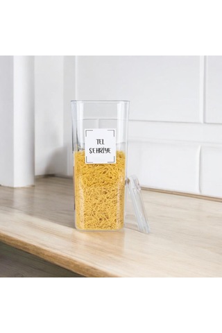 12'li Vakum Kapaklı Bakliyat Seti Saklama Kabı 1700ml Etiketsiz