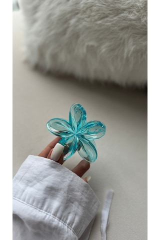 Lotus Mandal Toka Mandal Saç Tokası Kadın Saç Tokası - Aksesuarı Açık Yeşil