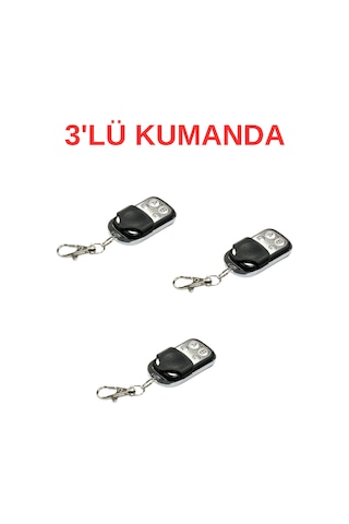 Uk-903 433mhz Kopyalanabilir Garaj Kumandası Kontal Uyumlu Uzaktan Kumanda 3 Adet