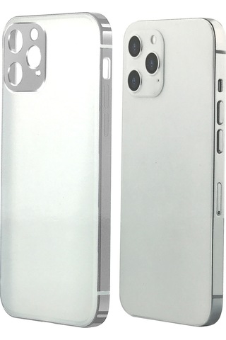 Coteetci Apple Uyumlu iPhone 12 Pro Metal Kenarlık Seri Arka