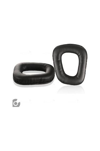 Logitech G930 G430 F450 G432 G332 G231 G230 Uyumlu Kulaklık Sünger Yastığı Pedi Ve Kafa Bandı Deri Siyah