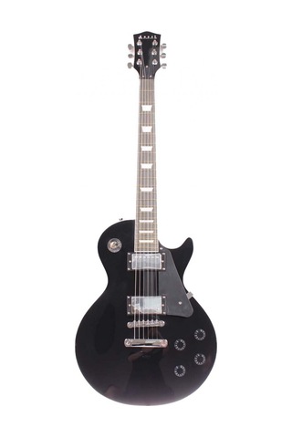 Angel Aelg200-bk Siyah Elektro Gitar Lp Kasa Set-neck Sap Bağlantısı