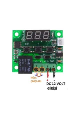 W1209 Dijital Termostat + Şefaf Kutu W1209