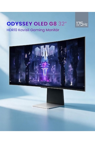 Samsung Smart Odyssey G8 LS34BG850SUXUF 34" 0.03 MS 175 Hz UWQHD Curved OLED Monitör