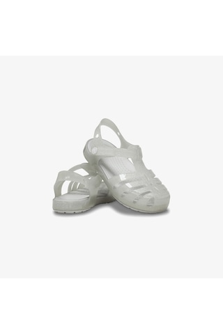 Crocs Isabella Glitter T Bebek Gri Sandalet Düz 208444 Gri