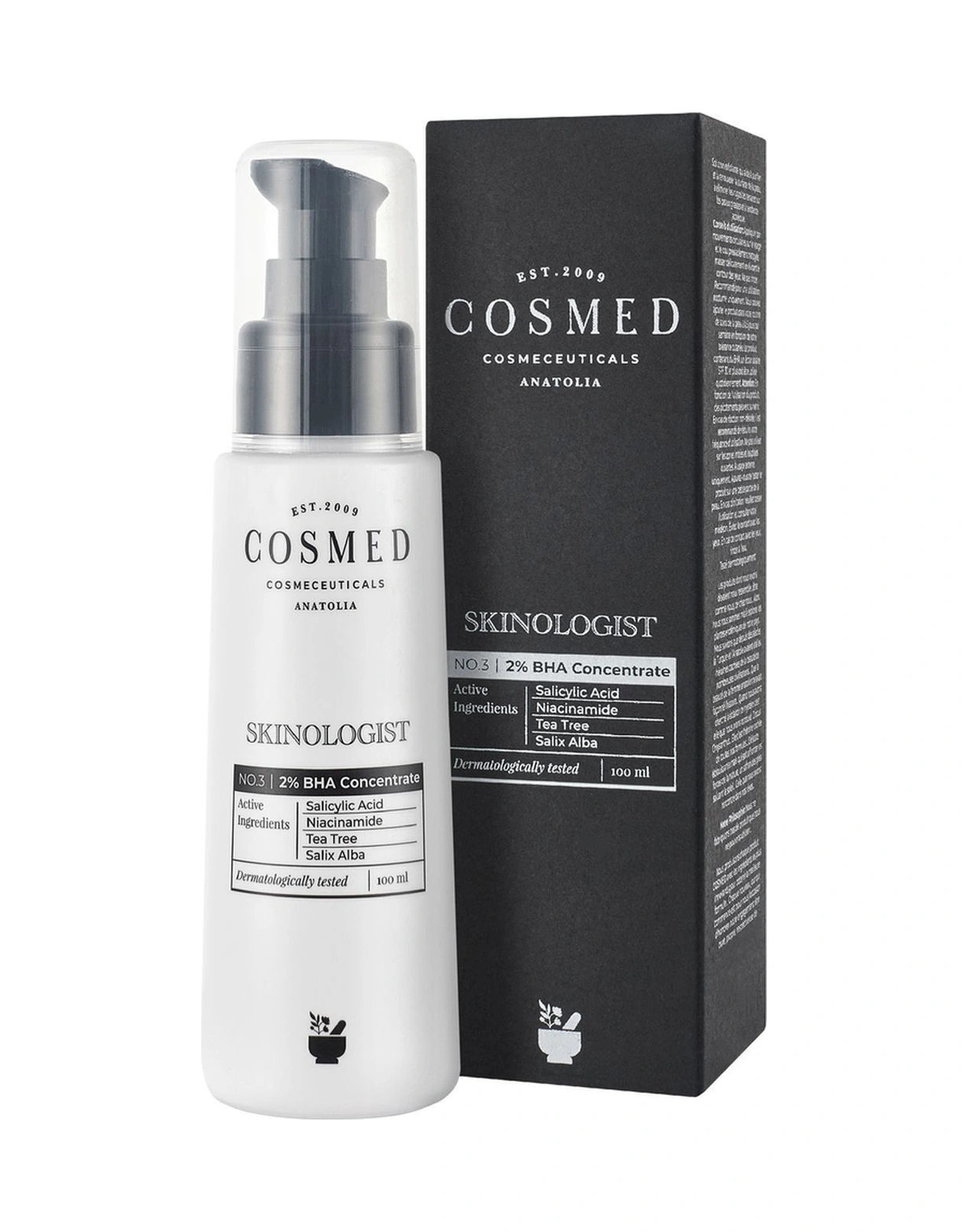 Cosmed Siyah Nokta Karşıtı Salisilik Asitli Serum Tonik - BHA %2 Concentrate - 100 ml