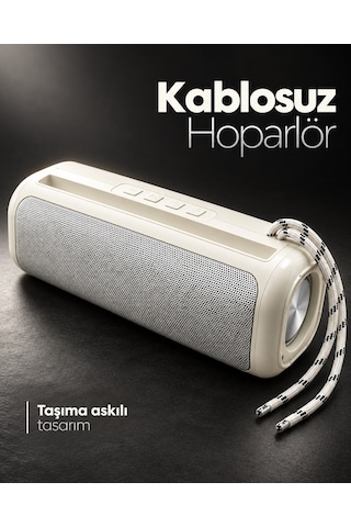 Güçlü Bas Sesli Kablosuz Bluetooth Hoparlör Rgb Aydınlatmalı Stereo Müzik Sistemi