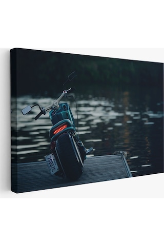 Motosiklet Kanvas Tablo, Büyük Kanvas Tablo, Motosiklet Sürücüleri İçin Bir Hediye-5379
