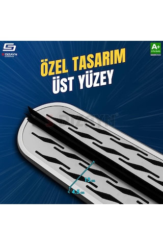S-dizayn Toyota Corolla Cross Oem Still Pro V2 Aluminyum Yan Basamak 183 Cm 2022 Üzeri A+ Kalite