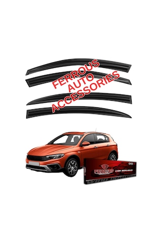 Fiat Egea Cross Ferrous Cam Rüzgarlığı 4lü Set 2021 Ve Üstü