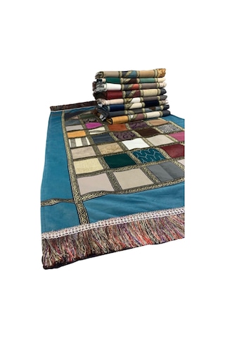 10 Adet El Yapımı Kırk Yama Seccade 70x110cm Çok Renkli