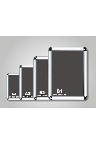 B1 70x100 Cm Rondo Köşe Alüminyum Aç Kapa Çerçeve