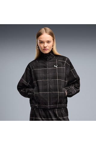 Puma T7 Tartan Kadın Siyah Ceket 636628-01