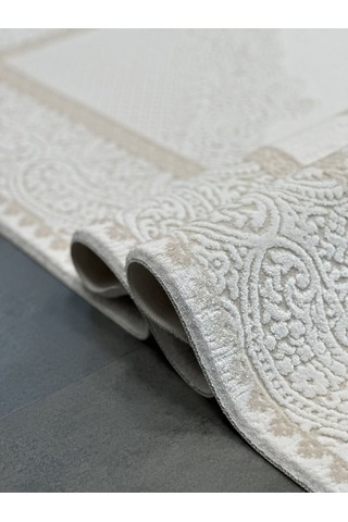 Woolen Halı Palace Modern Akrilik Halı 4852 Bej Renkli
