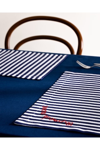 Madame Coco Rosane Amerikan Servis - Beyaz/lacivert 8684427281246 Çok Renkli