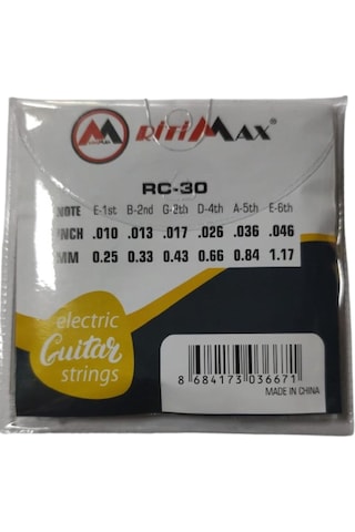 Ritimax Rc-30 Elektro Gitar Teli Takım