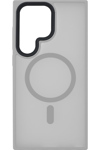 Samsung S26 Uyumlu Magsafe Özellikli Sert Fall Telefon Kılıfı Gri