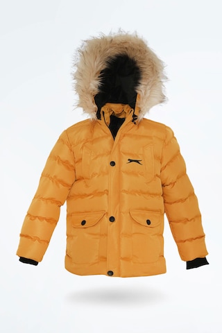 Slazenger Napolı I Unisex Çocuk Mont & Kaban Hardal