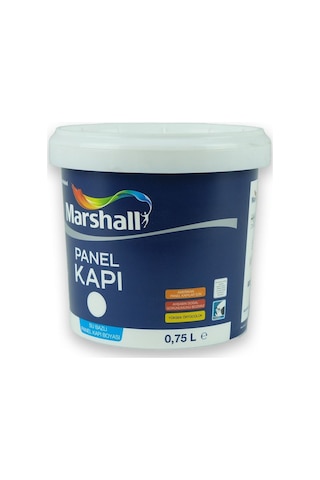 Marshall Su Bazlı Panel Kapı Boyası Beyaz 0,75 L