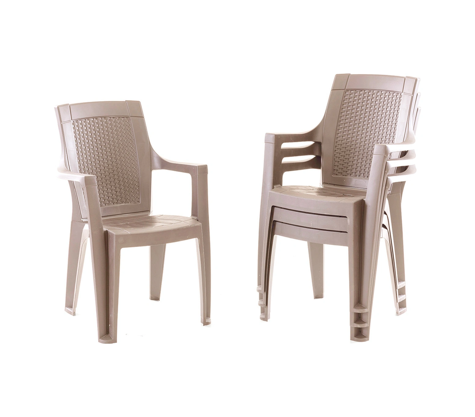 Efes 6 Kişilik Rattan Masa Sandalye Takımı Cappuccino Cappuccino