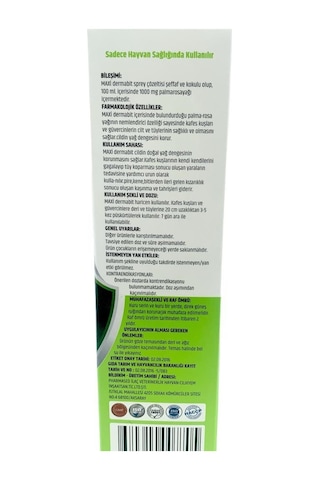 Nanbell Maxi Dermabit Kuş Sprey 100 ML