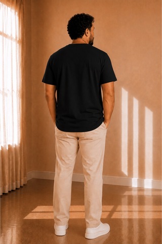 Sngl Tekstil Erkek 30/1 Penye %100 Pamuk Oversize Tişört S-m L-xl-xxl Siyah