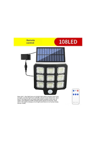 Mufunye Ev Ve Bahçe İçin Güneş Enerjili Duvar Lambası - 6-12 Saat Sürekli Aydınlatma, Su Geçirmez, Kolay Kurulum Ty01029 Tek Kafa