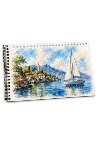 A5 Sulu Boya Defteri 300g/m2 12 Yaprak Art-x Premium 12'li Sulu Boya Bu Tablet Suluboya Set Karışık