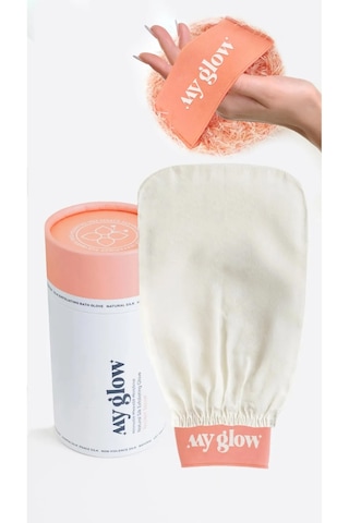 Banyo Kesesi Duş Hamam Peeling Eldiveni %100 Floş Ipek Ve El Pouc