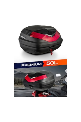 Wogen 50 Litre Premium Sırt Dayamalı Motosiklet Çantası - Siyah - 1406 002
