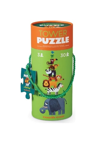 Crocodile Creek Dev Kule Puzzle 30 Parça Orman
