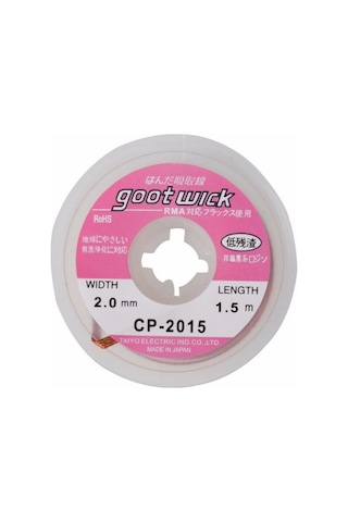 Goot Wick CP-2015 Lehim Sökme Teli 2 MM x 1.5 M