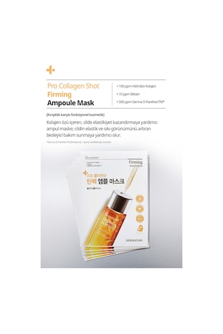 Kolajen İçeren Kırışıklık Karşıtı Ampul Maske Dermatory Pro Collagen Shot Firming Ampoule Mask