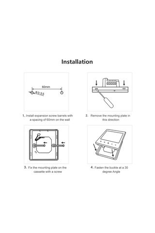 Ranyeek Elektrikli Isıtıcı İçin Akıllı Termostat - Lcd Ekranlı 5+2 Haftalık Programlama, 5-60 C Ayar Aralığı, 90-240v
