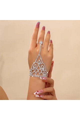 Şahmeran Taşlı Bileklik Gümüş Kaplamalı Gümüş