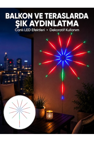 Kargo Uygulama Destekli Rgb Led Duvar Aydınlatması Yeni Nesil Najmaddin Çok Renkli