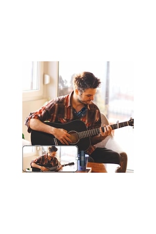 K35 Wireless Microphone Kablosuz Yaka Mikrofonu 360 Çok Yönlü Gürültü Azaltma Type-c Android Akıllı Telefon İle Uyumlu Youtube İçin Tablet Facebook Canlı Akış Video Kaydı Vlog Röportaj Uyumlu