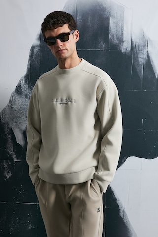 Lufian Dark Erkek Sweatshirt Ekru Ekru 112030182100520 Ekru