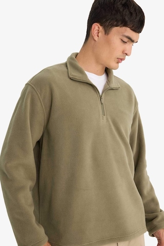 Defacto Relax Fit Yarım Fermuarlı Polar Sweatshirt F0448ax25aukh401 Haki-kh401